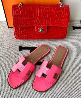 에르메스 올수공 오란 슬리퍼 샌들 페이던트 22